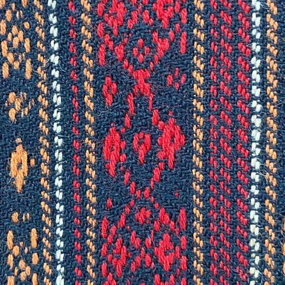 WESTSIDE Tunic M Woolen Kurta Southwestern Striped Split Neck 3/4 Sleeve Black - Picture 7 of 13